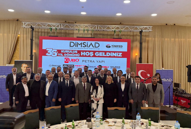 TİMFED Yönetim Kurulu Toplantısı ve Denizli İnşaat Malzemesi Satıcıları İş Adamları Derneği'nin (DİMSİAD) 36.Kuruluş Yıldönümü programına katıldık.